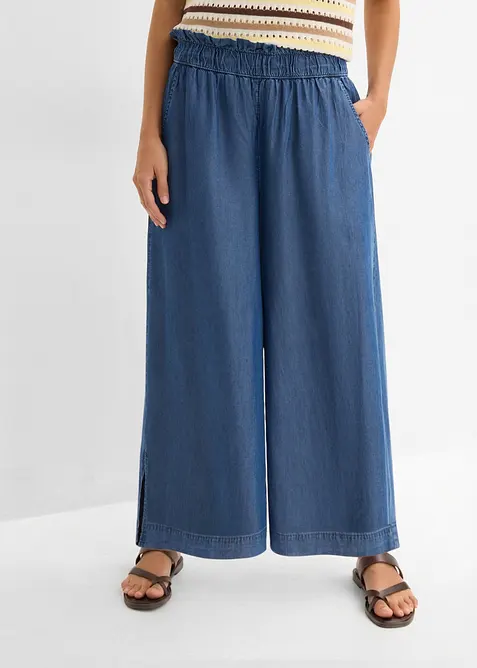 Palazzo-Hose mit Seitenschlitz, 7/8 L&auml;nge, bonprix