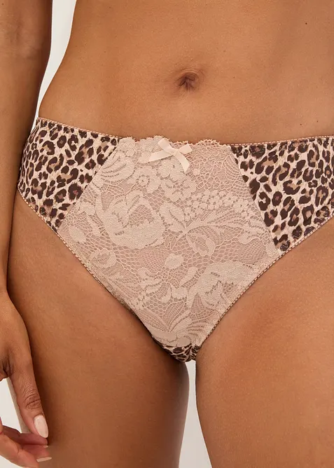 Slip mit Leopardenmuster, bonprix