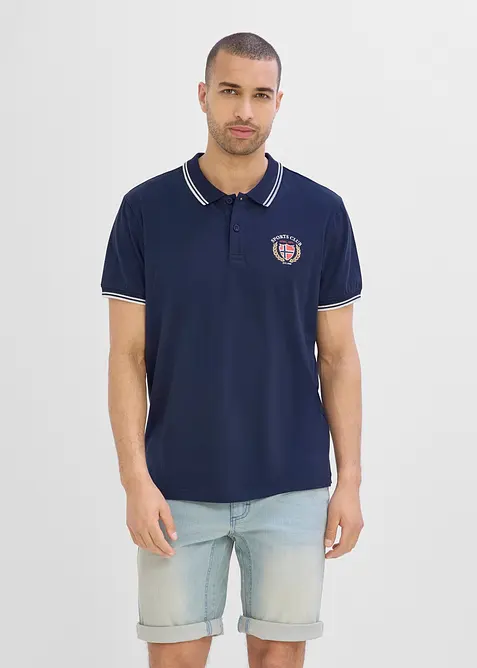 Poloshirt, Kurzarm aus reiner Bio-Baumwolle, bonprix