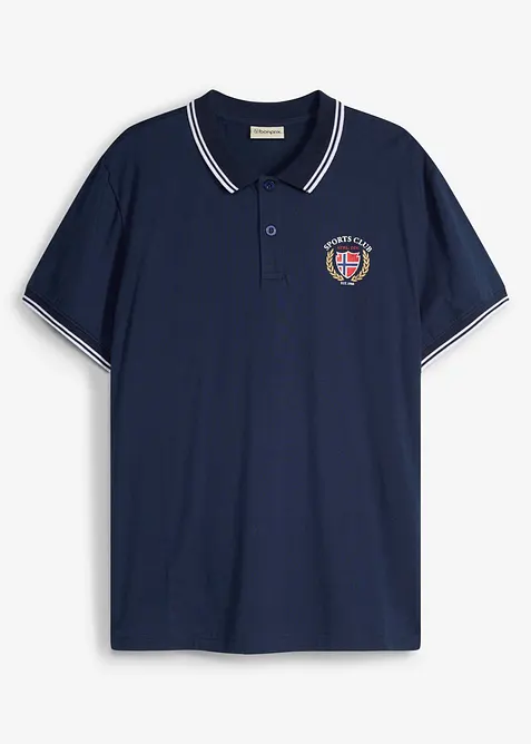 Poloshirt, Kurzarm aus reiner Bio-Baumwolle, bonprix