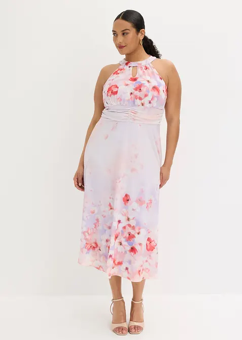 Midikleid mit Drapierung, bonprix