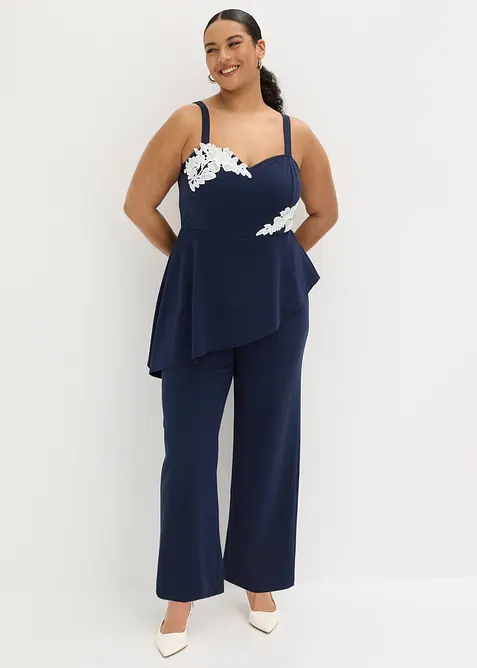 Overall mit Tr&auml;gern und Spitzen-Applikation, bonprix