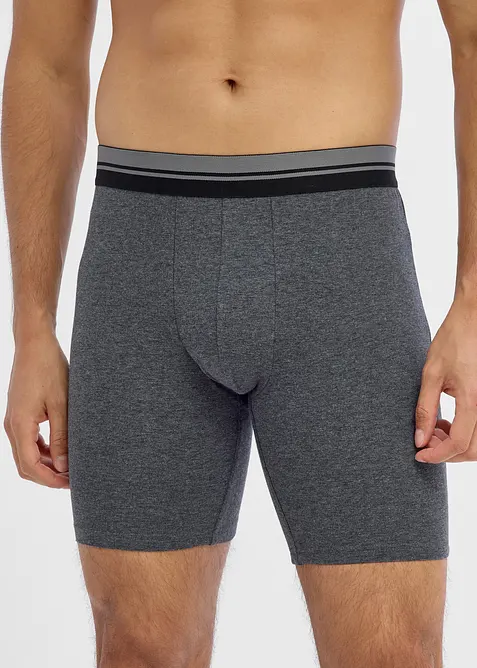 Lange Boxershorts eng mit Baumwolle (2er Pack), bonprix