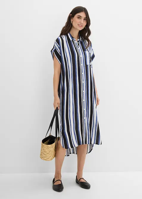 Robe chemise en viscose fluide, bonprix