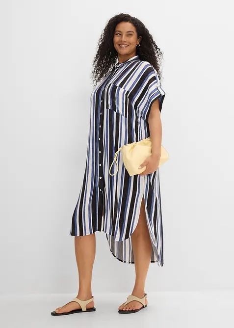 Robe chemise en viscose fluide, bonprix