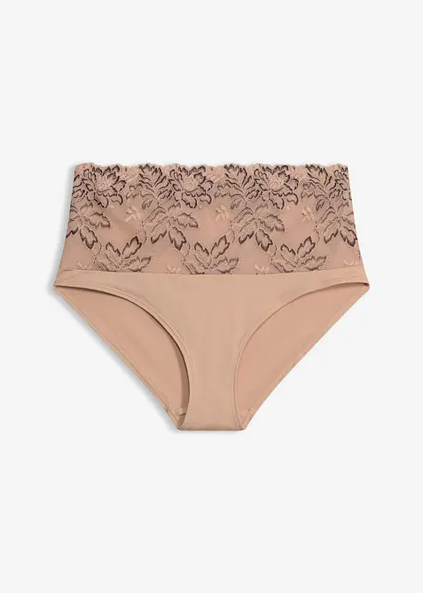 Highwaist Panty mit zarter Spitze, bonprix
