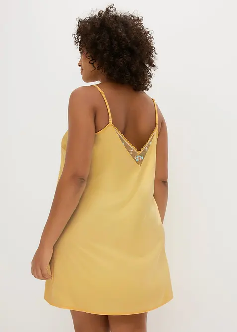Nuisette en satin avec broderie, bonprix
