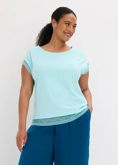 T-shirt boxy en coton, bonprix