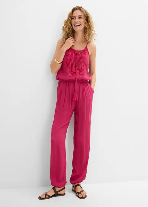 Combinaison en viscose textur&eacute;e, bonprix