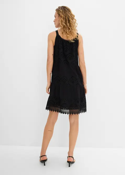 Tr&auml;gerkleid aus Viskose mit Spitze, bonprix