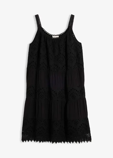 Tr&auml;gerkleid aus Viskose mit Spitze, bonprix
