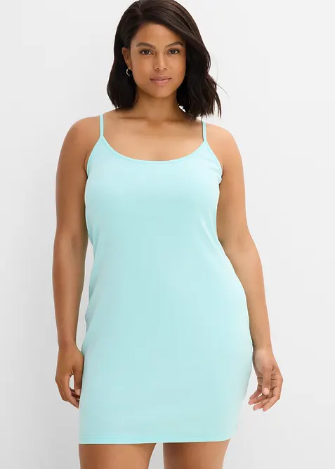 Tr&auml;gerkleid aus reiner Baumwolle (2er Pack), bonprix