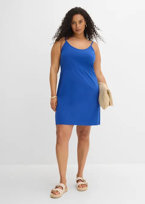 Robe estivale en jersey &agrave; bretelles r&eacute;glables, bonprix