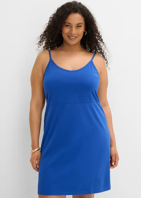 Robe estivale en jersey &agrave; bretelles r&eacute;glables, bonprix