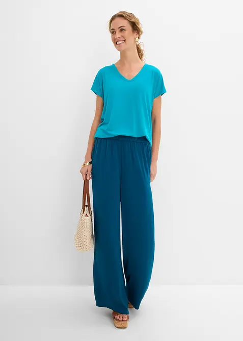 T-shirt en viscose m&eacute;lang&eacute;e, bonprix