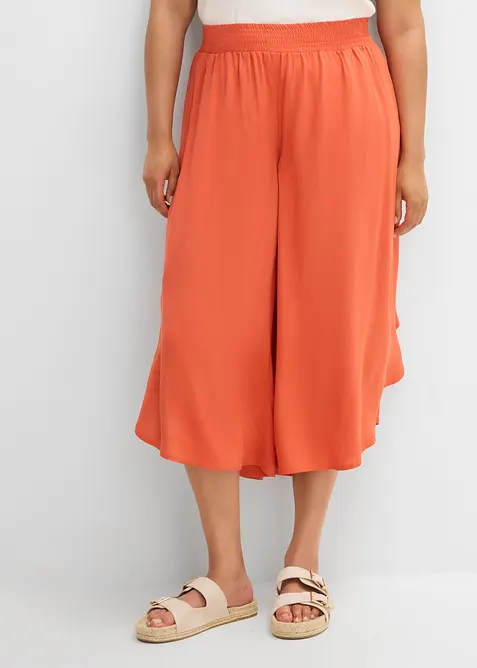 Jupe-culotte longueur mollet en viscose douce, bonprix