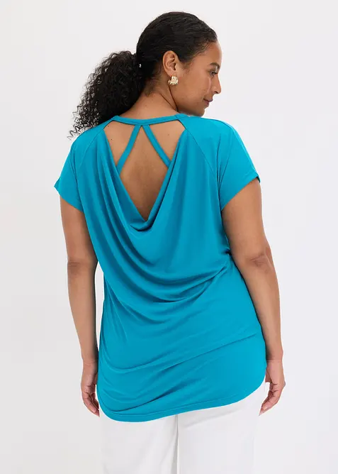 T-shirt en viscose m&eacute;lang&eacute;e, bonprix