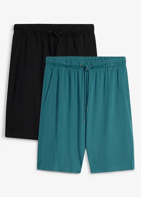 Lot de 2 shorts en jersey, bonprix