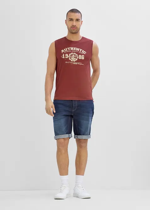 Lot de 2 marcels en coton agr&eacute;ables, bonprix