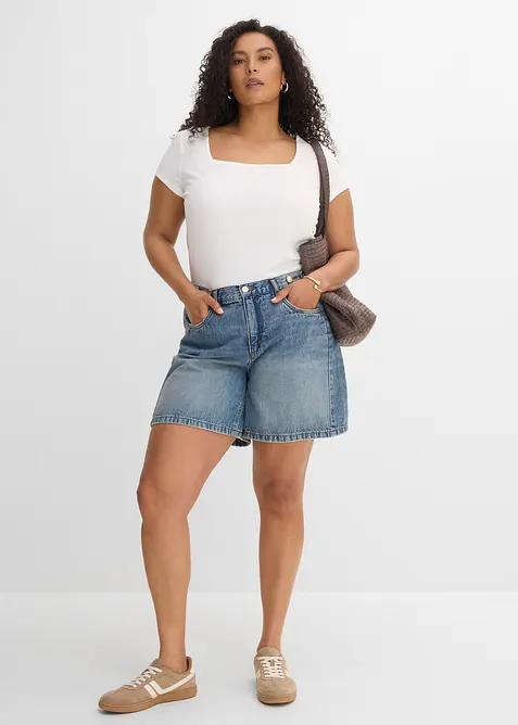 Kurzarmshirt mit Karree-Ausschnitt, bonprix