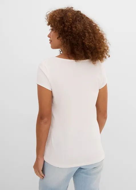 Kurzarmshirt mit Karree-Ausschnitt, bonprix