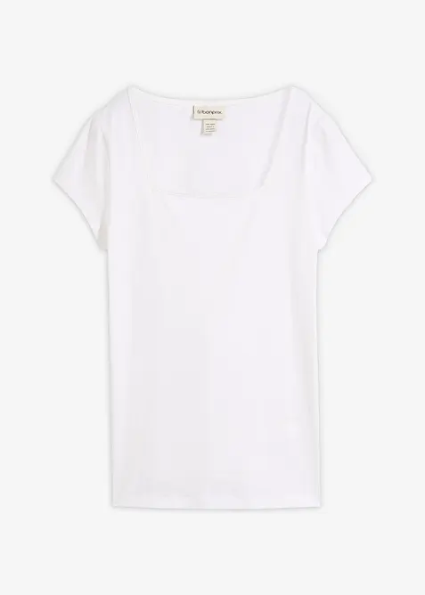 Kurzarmshirt mit Karree-Ausschnitt, bonprix