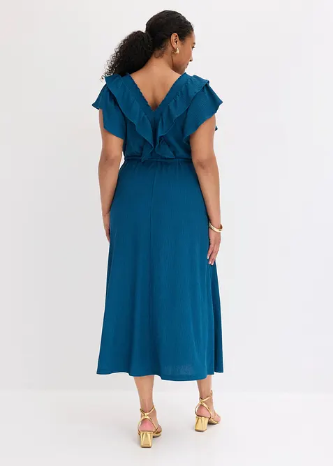 Robe longue &agrave; volants, bonprix
