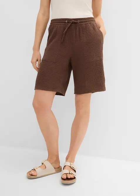 Schlupf-Bermuda aus Musselin, bonprix