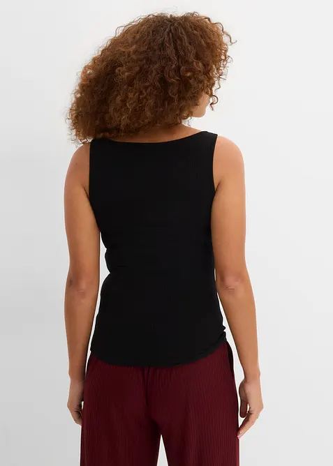 Ripp-Top aus softer Viskose, bonprix