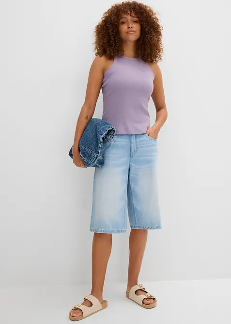 Geripptes Tanktop, bonprix