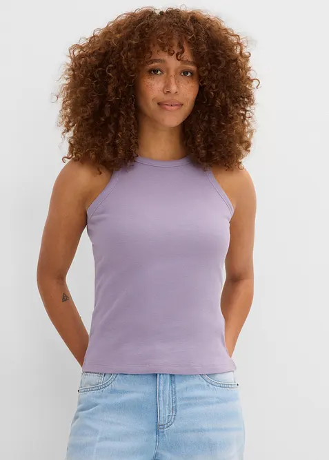 Geripptes Tanktop, bonprix
