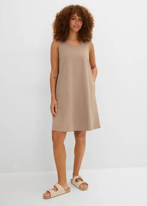 Robe sans manches en jersey coton, bonprix