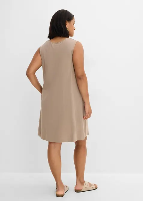Robe sans manches en jersey coton, bonprix