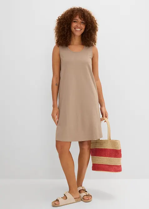 Robe sans manches en jersey coton, bonprix