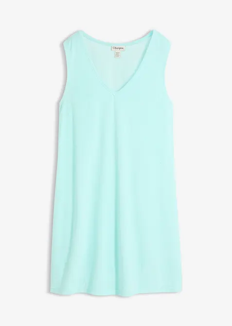 Robe trap&egrave;ze en tissu &eacute;ponge, bonprix