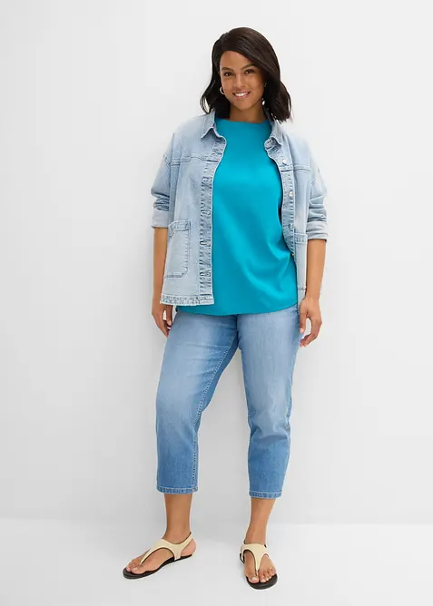 T-shirt &eacute;pais oversize 100% coton, bonprix