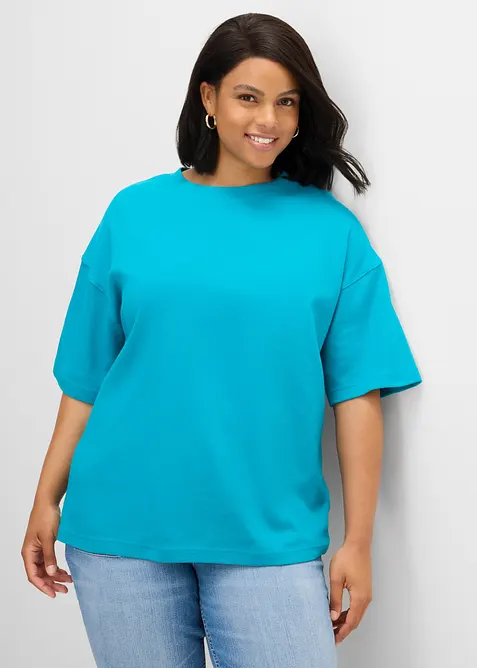 T-shirt &eacute;pais oversize 100% coton, bonprix