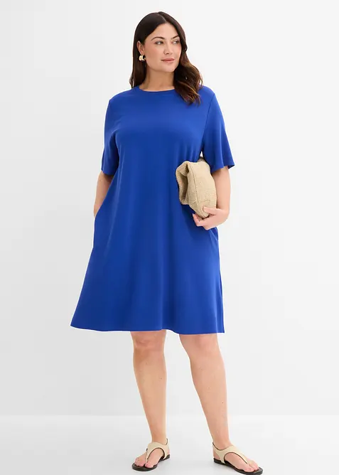 Robe en jersey, coupe trap&egrave;ze, bonprix