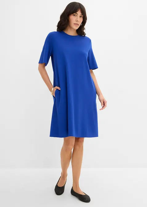 Robe en jersey, coupe trap&egrave;ze, bonprix
