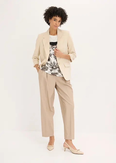 Oversize- Shirt mit Spitzenband, bonprix