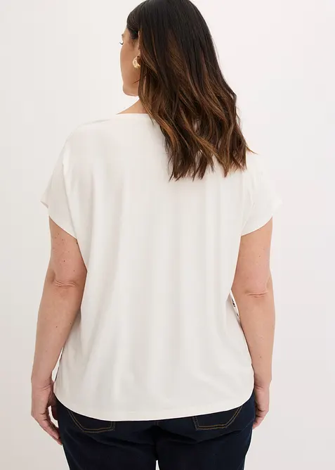 T-shirt oversize avec un galon de dentelle, bonprix