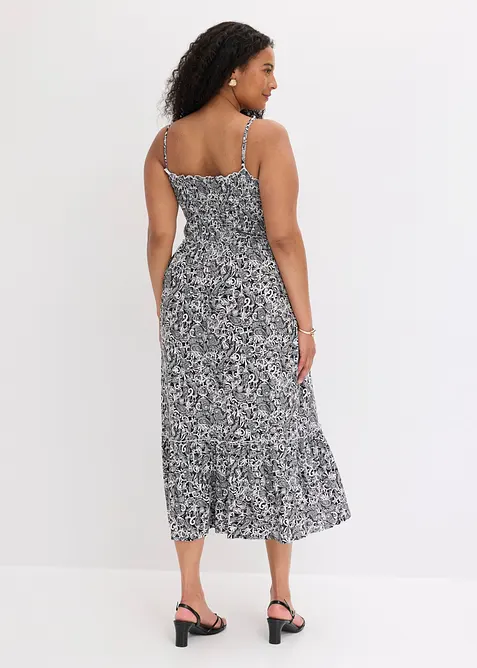 Robe &agrave; bretelles en viscose extensible, bonprix
