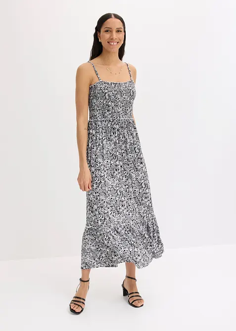 Robe &agrave; bretelles en viscose extensible, bonprix