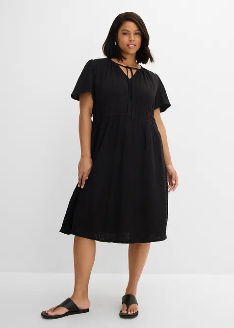 Robe tunique en gaze de coton, bonprix