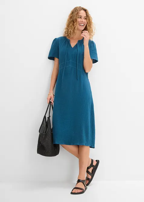 Tunika-Kleid aus Musselin, bonprix
