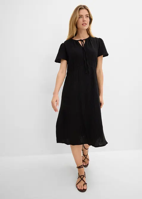 Robe tunique en gaze de coton, bonprix