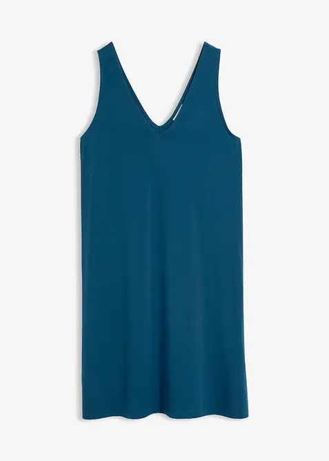 Robe d&eacute;bardeur fluide &agrave; col V, bonprix
