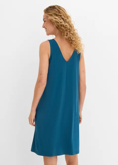 Robe d&eacute;bardeur fluide &agrave; col V, bonprix