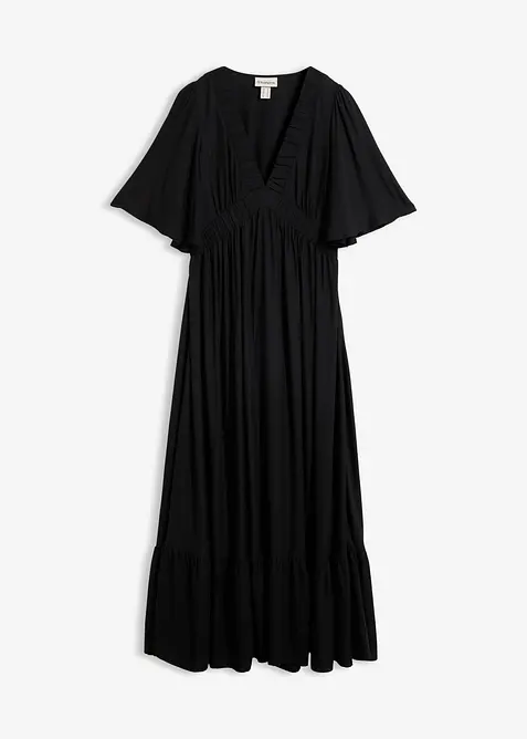 Maxi-Stufenkleid aus flie&szlig;ender Viskose, bonprix