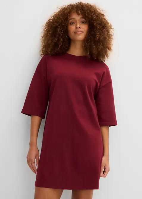Oversize-Shirtkleid aus schwerer Bio-Baumwolle, bonprix
